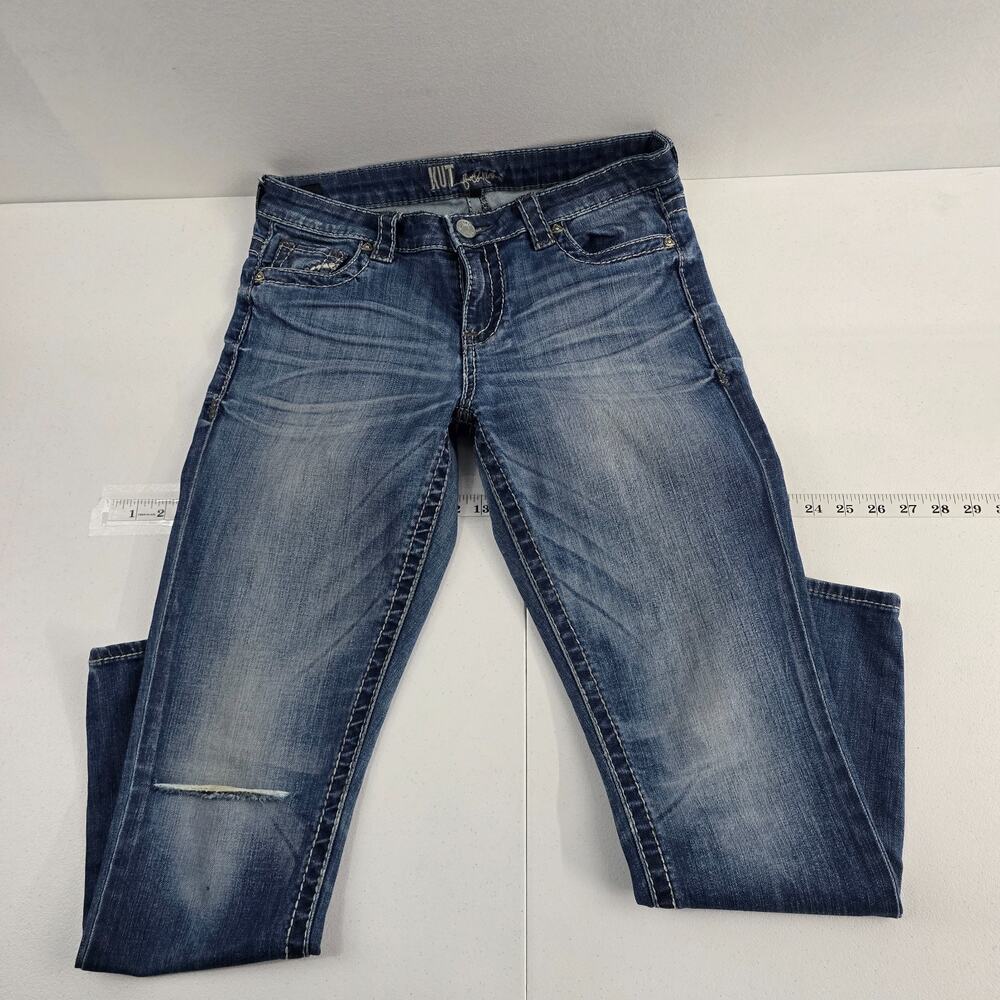 Kut from the Kloth slim skinny jeans‎ blue size 6 womens 6964